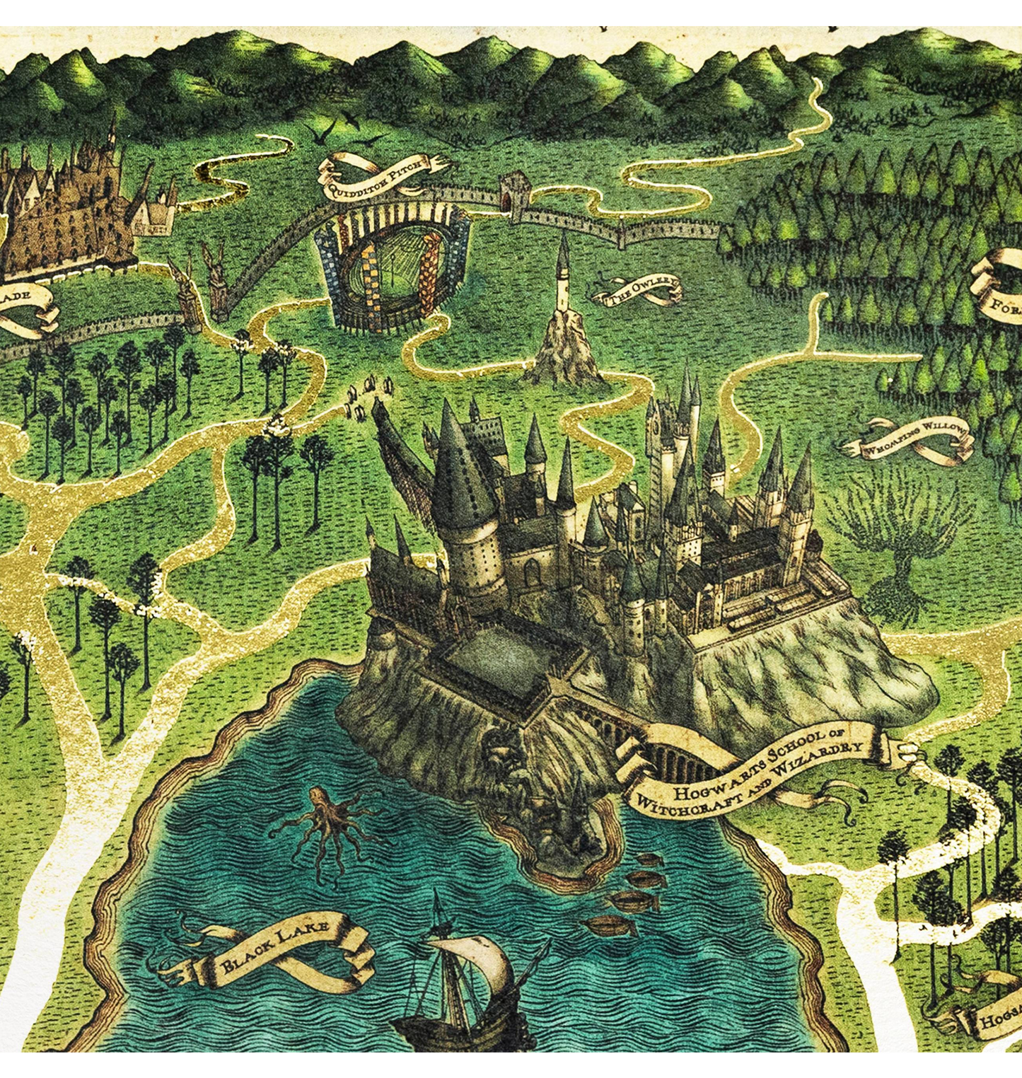 ホグワーツマップグリーティングカード