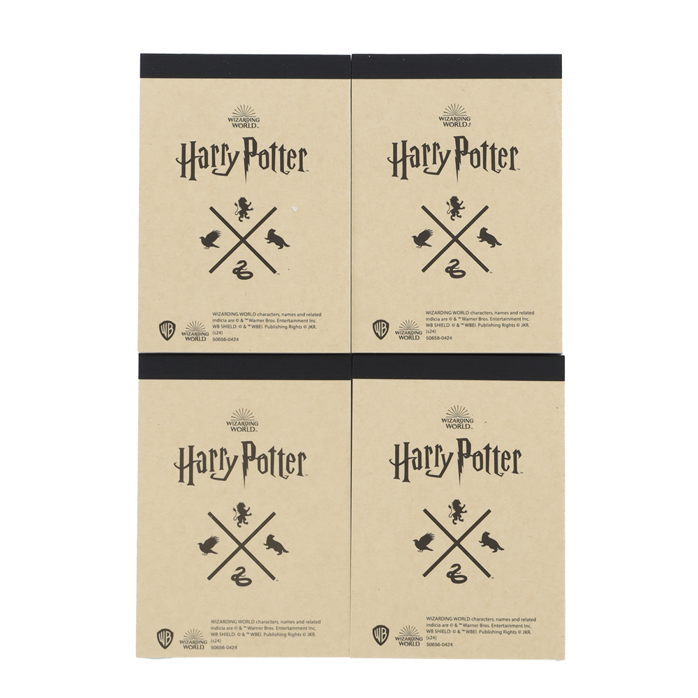 ホグワーツハウス寮章 メモ帳 4個セット