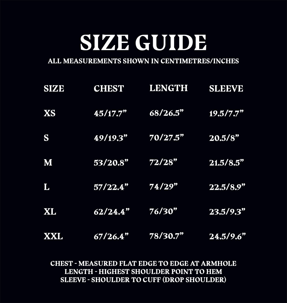 House Mascot T-Shirt Size Guide
