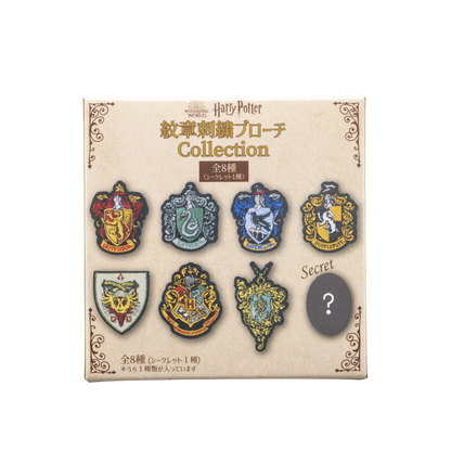 ホグワーツ紋章 刺繍ブローチ コンプリートセット