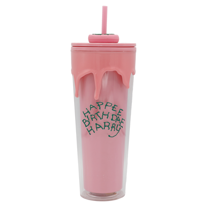 ハッピーバースデー カップ＆ストロー