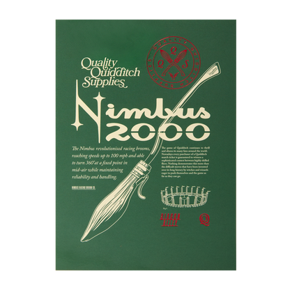 ニンバス2000 箔押し ポストカード