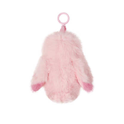 サクラ クリップ付き フクロウ ぬいぐるみキーリング