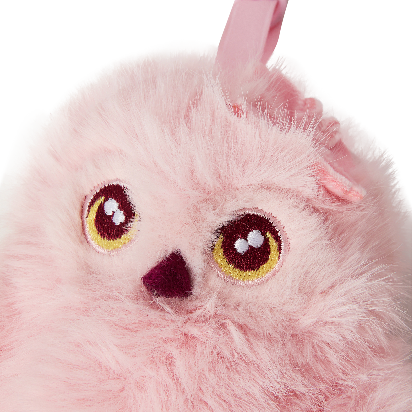 サクラ クリップ付き フクロウ ぬいぐるみキーリング