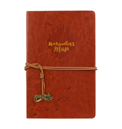 Faux Leather Marauder's Map Notebook