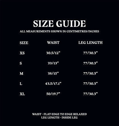 Pyjama Bottoms Size Guide
